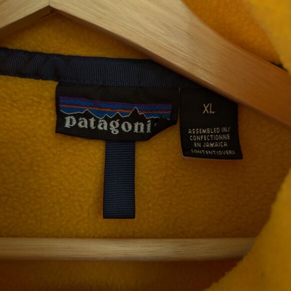 Vintage Yellow Mens Synchilla Snap Pullover Mens XL - Picture 14 of 15